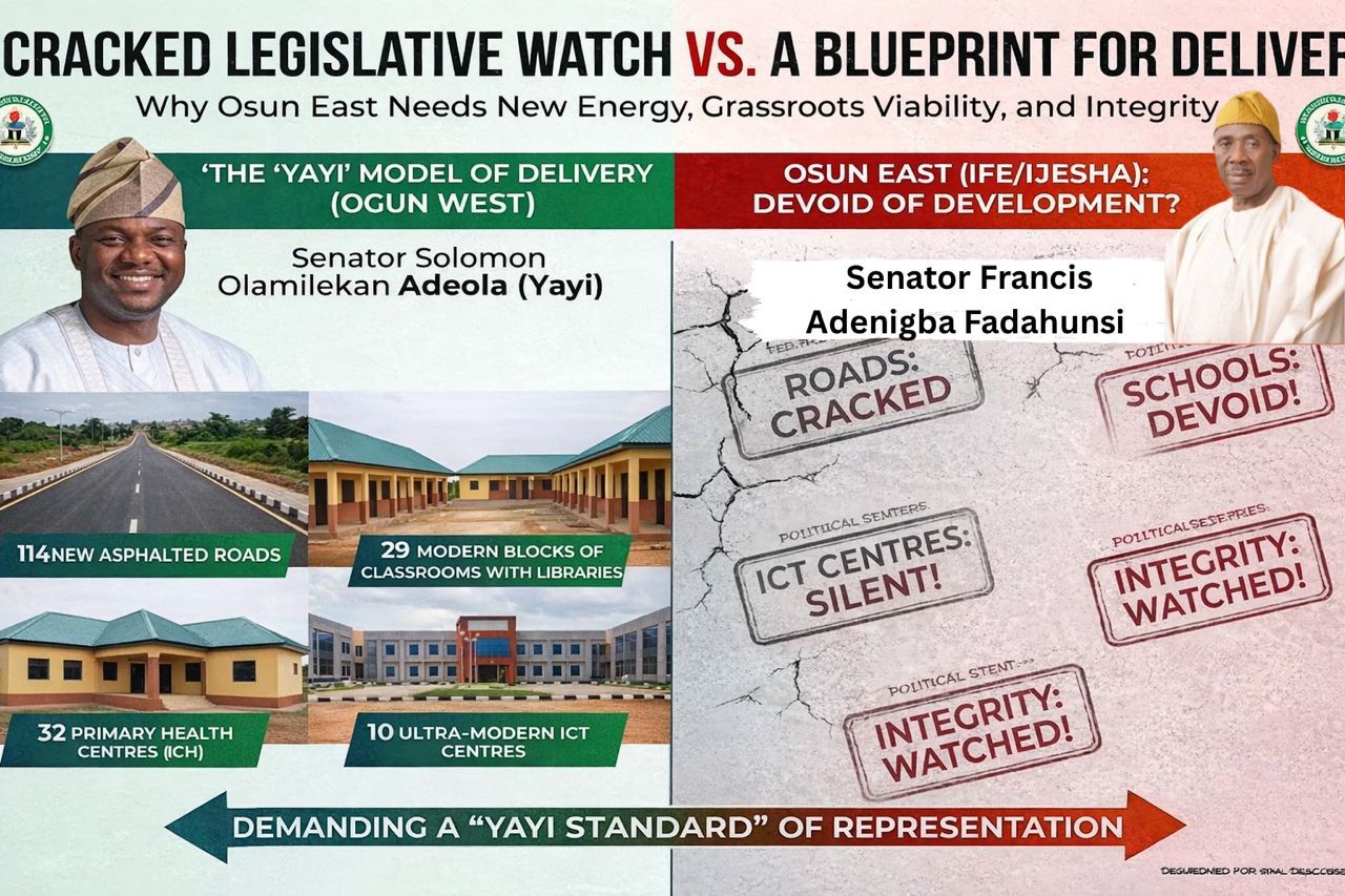The Silence of Development: Why Osun East Must Break Free from “Cracked Legislative Watch”