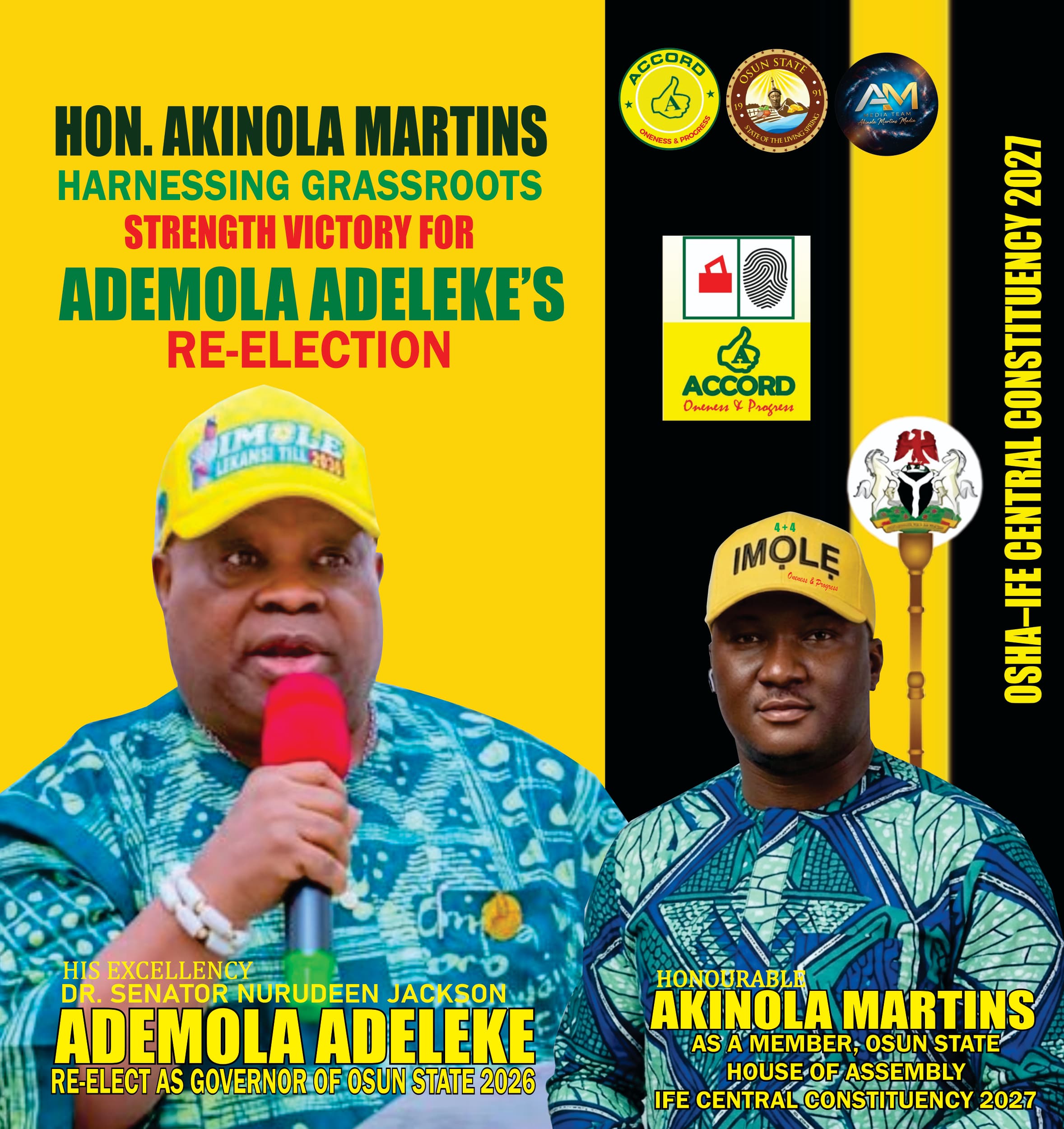 OSUN 2026: Akinola Martins Champions Grassroots Mobilization for Adeleke’s Re-election Triumph