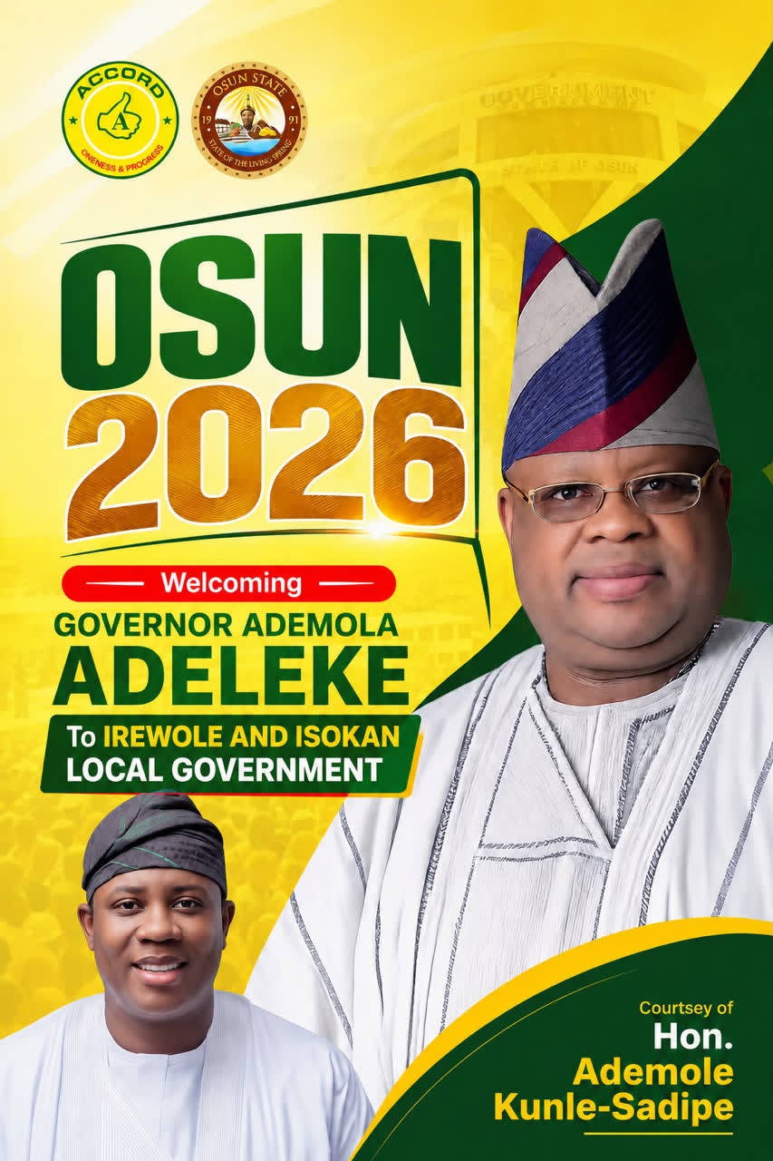 Imole Arrival: Hon. Sadipe Celebrates with Irewole and Isokan in a Grand Welcome for Our Performing Governor