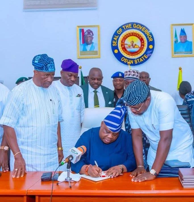 Osun Set for Transport Transformation as Governor Adeleke Signs New Park Bill